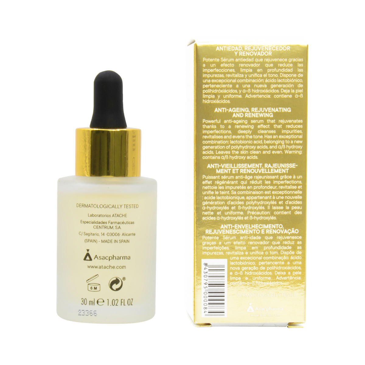 Atache Excellence Glycolic Serum 30ml - verso