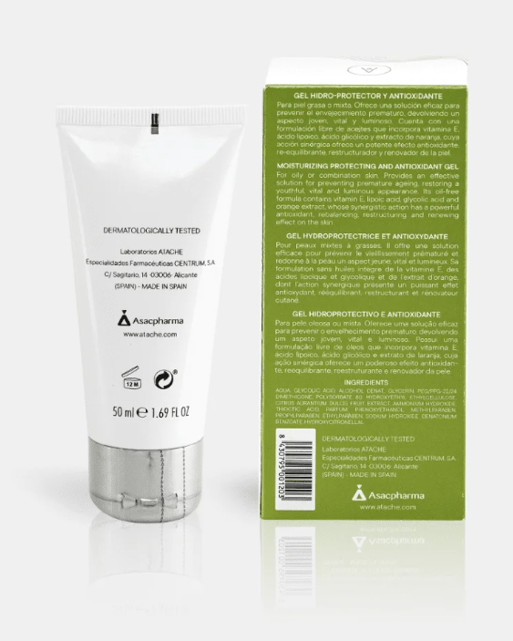 GEL HIDRO-PROTECTOR Y ANTIOXIDANTE/ PELE OLEOSA E MISTA 50 ML